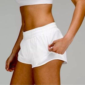 Lululemon Size 8 White Hotty Hot Shorts